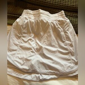 White lululemon tennis skirt!